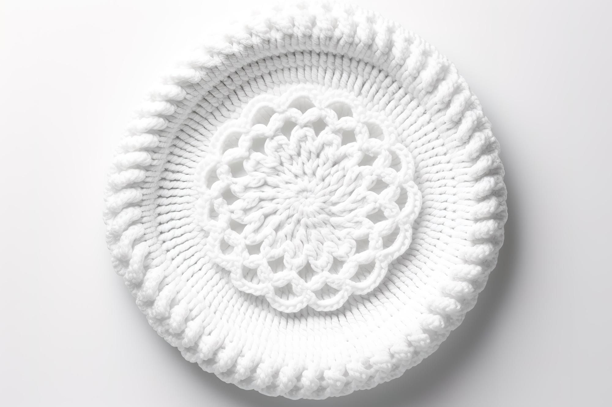 Set da tavola con ricami geometrici